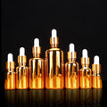 Y-J01 Model Color Glass Dropper Bottle 5ml-100ml Sizes Cosmetics Essential Oils Screen Printing Surface Handling Type Glass