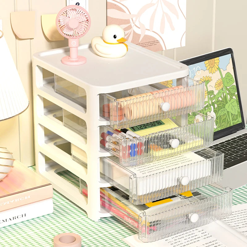 Haogle Wholesale Dresser Plastic Jewelry Display Storage Box Multidrawers Cosmetic Storage Desktop Cabinet