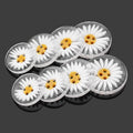 Fancy Eco-Friendly Resin 4-Hole Daisy Shirt Buttons with Customizable Color & Logo for Women