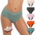 High Waist Bamboo Women Leak Proof Reusable Menstrual Underwear Breathable Period Panties Underwear Briefs