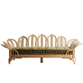 High Quality Indoor Outdoor Ratan Hotel Restaurant Garden Patio Furniture Handmade Natural Rattan Cane Leisure Wicker Sofa