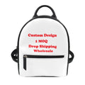 PUAKENIENI Women's Exquisite Mini Backpack Small Fashionable Backpack with Flowers Printed PVC Lining Zipper Closure Custom Bag
