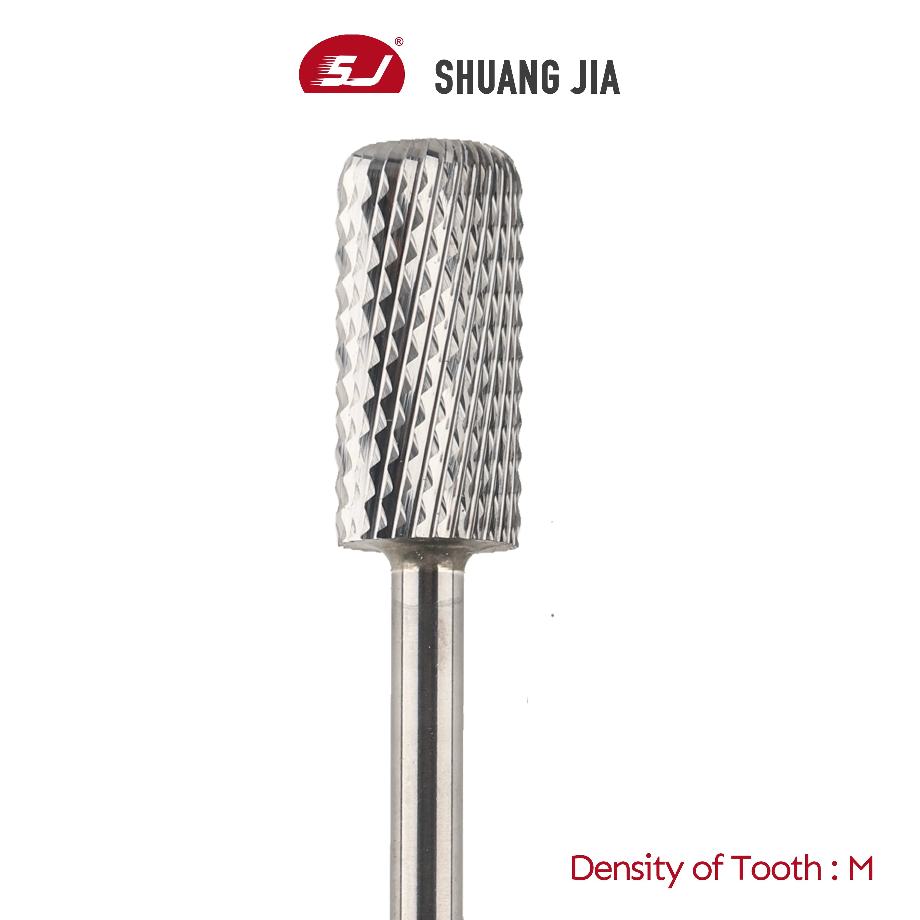 SHUANGJIA Professional Cut Dust Proof Bits Cross Cut Safety Manicure Tungsten Carbide Drill Bit for Nail