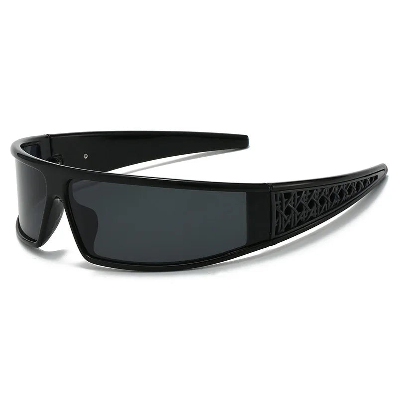 New Hairband Glasses Polarized Men and Women Sports Sunglasses Unique Wrap Around One Piece Frame UV Protective Goggles