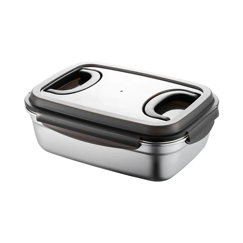 Metal Tank with Lid Multi Food Container for Pickles Refrigerator Keep Fresh Stainless Steel Sealed Jar