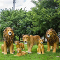 Customize Life Size Fiberglass Resin Elephant Lion Animals Sculpture/Fiberglass Safari Animal Sculptures