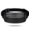 GERANNUR Outdoors Slim Workout Belt Two Zipper Reflect Light Women's Fitness Fanny Pack Running Sport Jogging Running Waist Bag