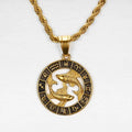 New Fashion Hip Hop Stainless Steel 18K Gold Men and Women Twelve Men and Women Necklaces Wholesale