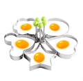 Fried Egg Rings Mold Non Stick for Griddle Pan Egg Pancake Maker with Handle Stainless Steel Egg Form for Frying Cooking