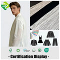 Wholesale Organic Cotton Jacquard Fabric Breathable Stone Washed Woven for Sportswear and Girls and Boys Clothing