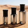 New Design 3ML 6ML 12ML Black Octagon  Glass Essential Oil Bottle Attar Oud Oil Glass Bottles