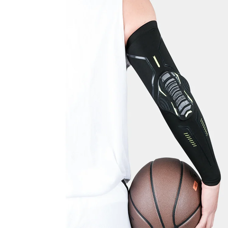 Wholesale Customized Elastic Sports Protective EVA Honeycomb Compression Arm Sleeves Volleyball & Basketball Elbow Pads