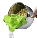 Hot Sale Fits All Pots and Bowls Dishwasher Safe Colander Silicone Clip on Strainers With 2 Clip MegaBDM