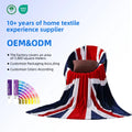 Factory Direct Wholesale Custom Flannel Air-Conditioning Blankets Flag Blankets Double-Sided Printed Gift Blankets