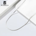 ICEBELA Handmade Custom 925 Sterling Silver Necklace Chain Men Fashion Jewelry Finding Popular Colar Cadena Chain for Women