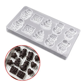 HY Christmas Polycarbonate Plastic Chocolate Mold