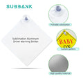 Custom square Silver Metal Aluminum Sublimation Road Safety Traffic Safety Sign Board Blank Aluminum PlateDriver Warning Sticker MegaBDM