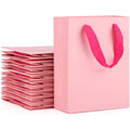 Wholesale pink Cardboard Paper Bags with Handles for Souvenir Wedding Gift Bags Handmade Storage Bags