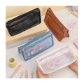 Wholesale Students Stationery Pen Bag Zipper Mesh Pencil case for School