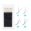 Private Label 3D 4D 5D 6D W YY Shape Volume Eyelash Extension Individual False Eyelash Weave Clover Lashes Custom Lash Extension