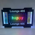 APP Control Programmable Led Display Board Bottle Presenter  Letter Sign for 2 Bottles Captions by App for Night Club Bar
