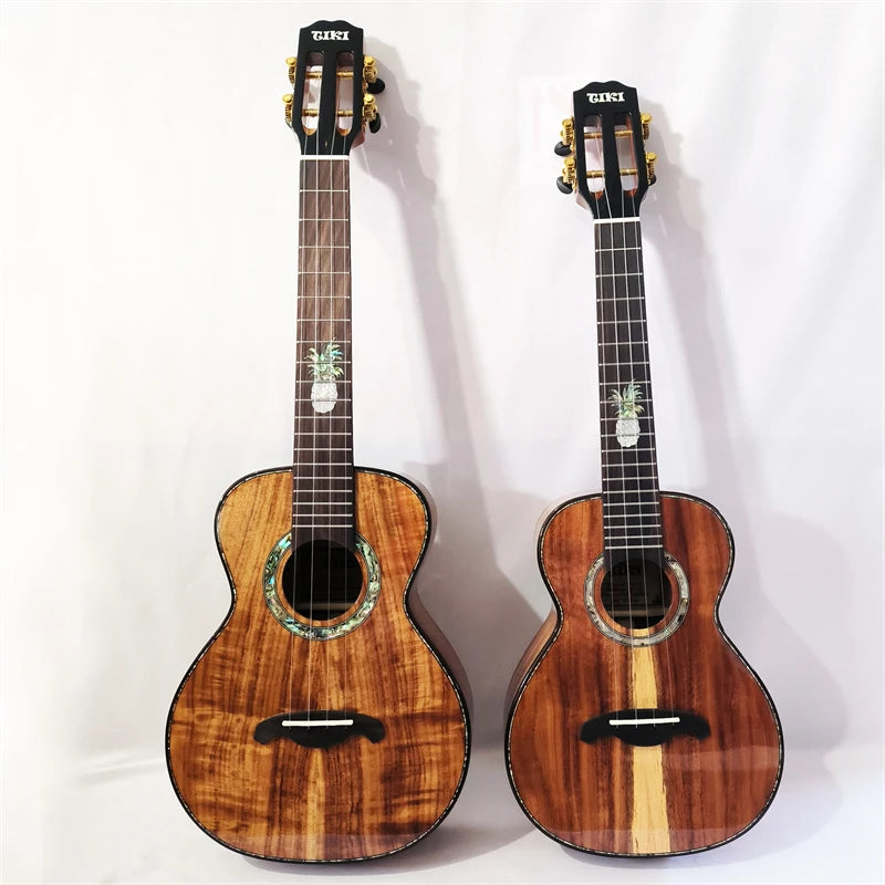 TIKIS TC02 Full Solid Koa Wood Ukuleles Concert Size Ukuleles