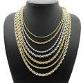 Stainless Steel Bow Chain for DIY Classic Necklace Not Fade Sizes 2/2.5/3/4/5 mm for Gifts Weddings Parties Anniversaries