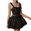 Plus Size S- 6XL  Gothic Dress Suit  Punk Black Corset Top for Women Waist Training Tops Gothic Corselet  With Invisible Zip
