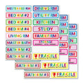 Count Large Removable Moving Labels - 16 Color Coded Home Moving 600 Pcs Stickers for Boxes - Fragile Kitchen & Living Room Sti