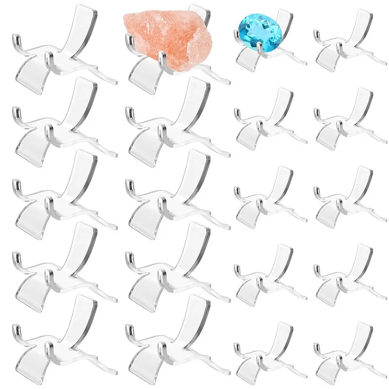 Hot Sales Acrylic Triangle Display Holder - Clear Plastic Display Easel Stands Small Collectibles Display Stands