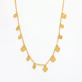 Joolim Jewelry Gold Plated Dainty Love Heart Tassel Pendant Choker Necklace Stainless Steel Jewelry Wholesale