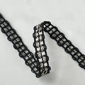 1cm Diy Garment Sewing Braid Lace Ribbon Hat Costume Crochet S Wave Black White Metallic Gold Silver Collar Cuff Edge Lace Trim