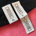 Book Cover Fold Texture Surface Clothing Hem Labelsewing on T-shirt Woven Hem Tags