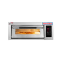 Single Deck Electric Pizza Maker Stone Hearth Baking Machine Commercial Stainless Steel Oven for Small Restaurant