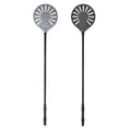 Aluminium Perforated Hard Coating Pizza Turning Peel Detachable Long Round Handle 47 Inch Non-Stick Peel Spinner Small Package