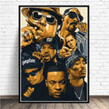 Hip Hop Tu Pac Legend Star Posters and Prints Rapper Star Canvas Paintings on the Wall Art Pictures for Home Decoration