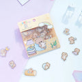 Nekoni Glitter Crystal Stickers Flake Kawaii Planner Stickers Cute Animal Girly Vinyl Laser Phone Flake Stickers Pack