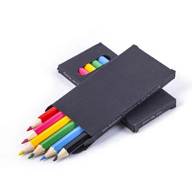 Factory Direct Supply VANFOND 3.5 Inches Hexagonal Color Pencils Drawing Set 6 Colored Pencil Custom Pantone Color Kraft Box