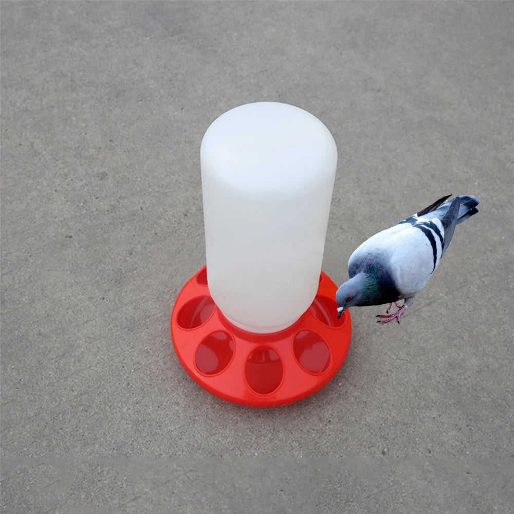 Factory Wholesale 16*24cm Large Parrot Feeds Bottle Pigeon Bird Food Dispenser Plastic Bird Feeder