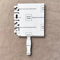 MDFSUB Personalize Glossy White 2024 Sublimation Hand Paddle Fans Wedding Church Fan Sublimation Blanks 2024 Paddles Fan