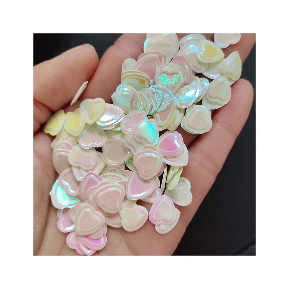Lovely Heart Nail Art Sequins PVC Glitter Paillettes Slime Fillers Wedding Party DIY Accessories