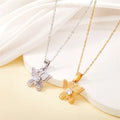 Wholesale New Stainless Steel Women Simple Luxury Design Hollow Butterfly Necklace