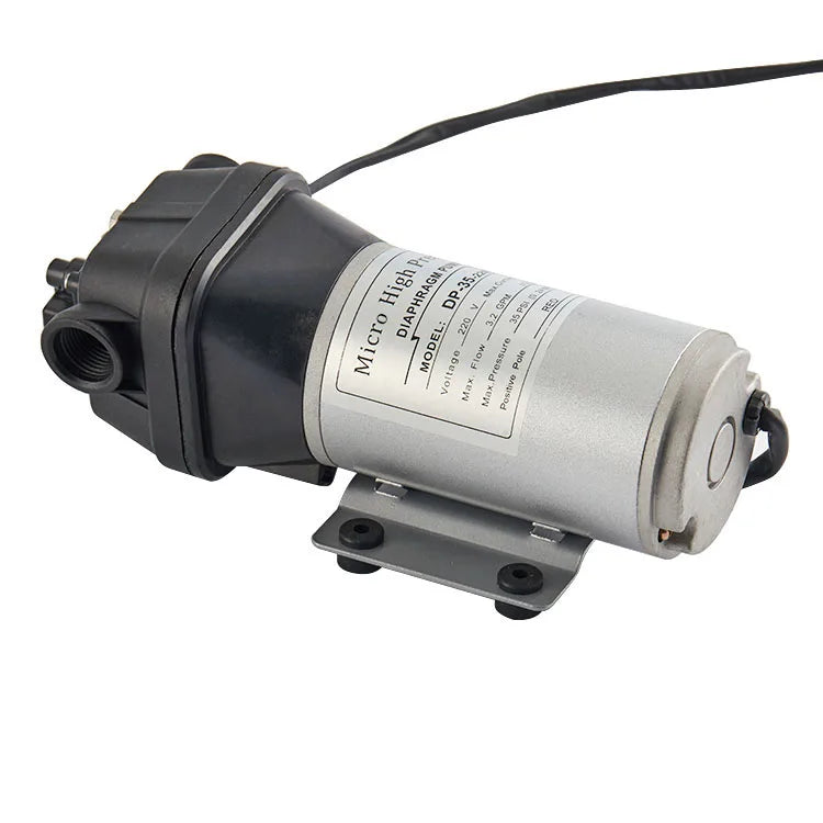 DP-35 220V Electric Self Priming Water Pump Micro Pump High Pressure 12L/min 35Psi Corrosion Resistant Diaphragm for Machining