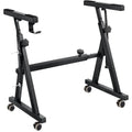 Wholesale Z-Style Heavy-Duty Adjustable Detachable Digital Rack Double-Desk Piano Stand With Movable Wheel