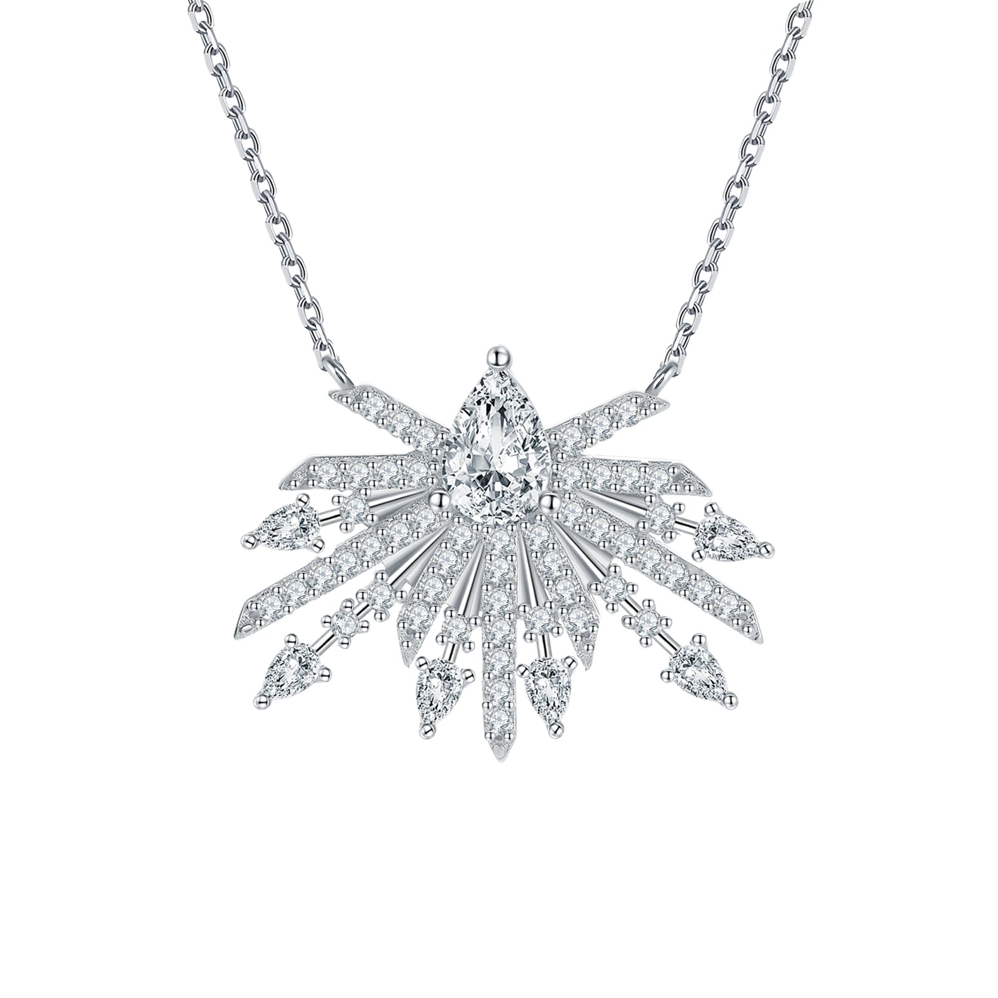 Jewelry Manufacturer 925 Sterling Silver Zirconia Pendant Necklace Bulk Wholesale Factory Price