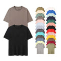 Custom 180-320gsm Tshirt Heavyweight Oversized Tshirt Drop Shoulder 100 Cotton Embroidered Round Neck Men's T-shirt