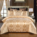 Luxurious Exquisite Duvet Cover Set Comfortable Durable Flower-Printed Anti-Static Polyester 3-Piece Bedding Set with Pillowcase
