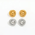 JOOLIM High End 18K Gold Plated Chunky Screw Thread Stud Earring Stainless Steel Earring Wholesale