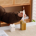 Nordic INS Simple Ceramic Table Decoration Romantic Home Candlestick Holder for Candlelight Dinner Glass Lanterns Candle Jars