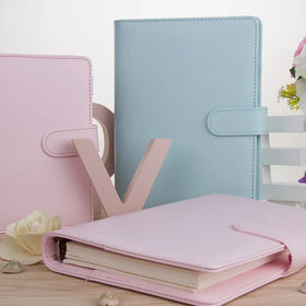New Student Fine Macaron PU Leather 6 Rings Loose-leaf Binder Spiral Notebook Folder Agenda Planner Organizer Stationery A6 A5